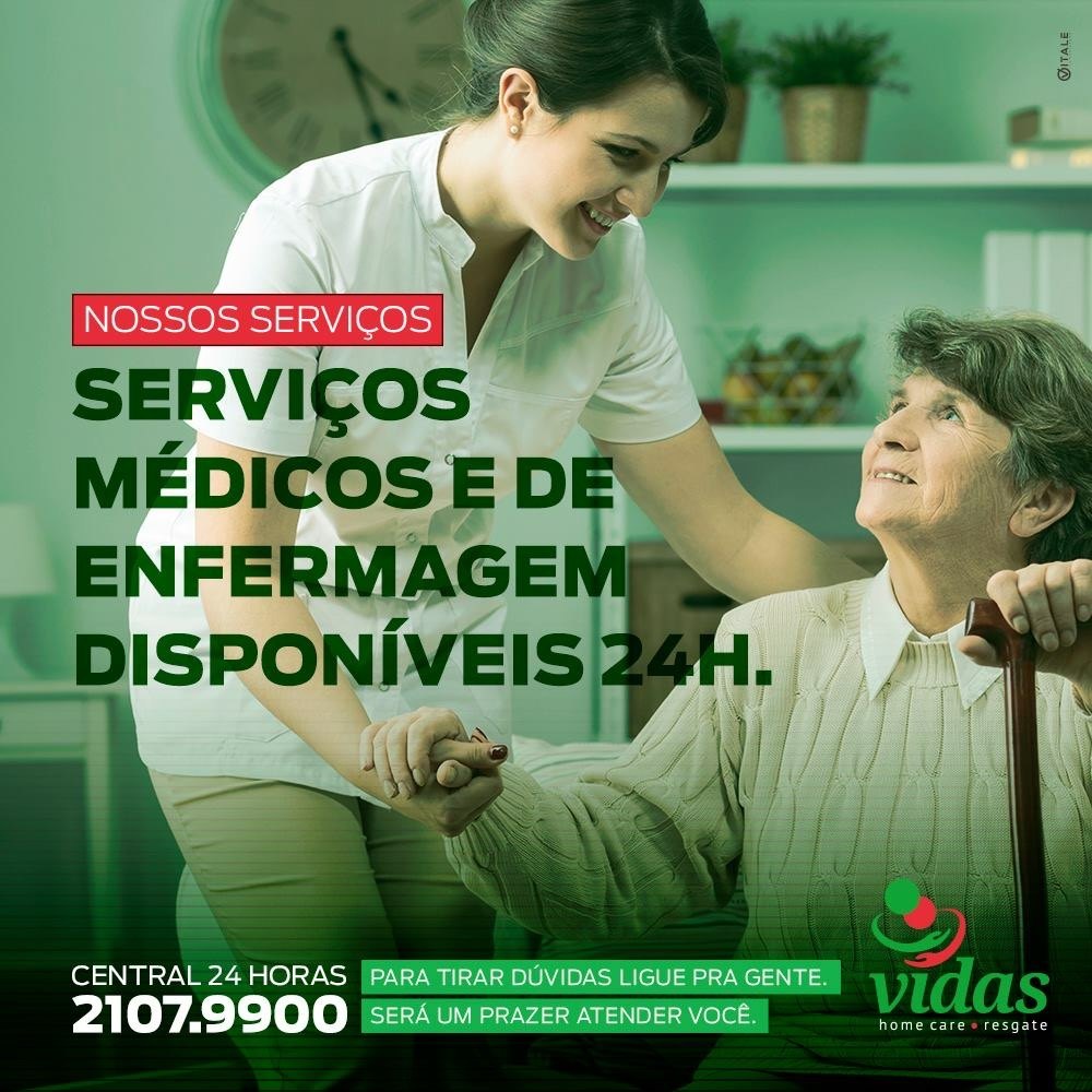 Equipe médica e de enfermagem estão disponíveis 24 horas.
